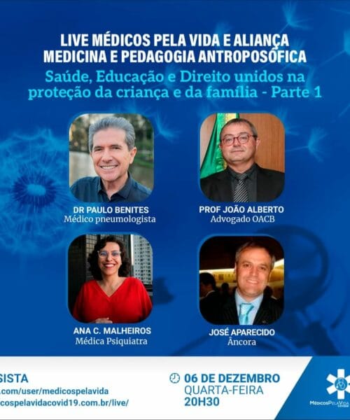 A Saúde, a Educação e o Direito Unidos em defesa das crianças e da Família, contra a obrigatoriedade dos inóculos experimentais e a favor do PNI