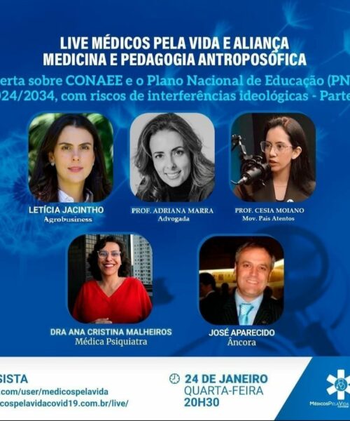 Momento decisivo para a educação no Brasil, Live Especial do MPV e Aliança Medicina & Pedagogia Antroposófica debate: CONAEE, SNE e o PNE – Parte 2