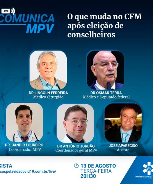 A 124ª Live Comunica MPV debate a nova cara do CFM pós eleições do último dia 07 de agosto. Terça-feira (13) às 20h30