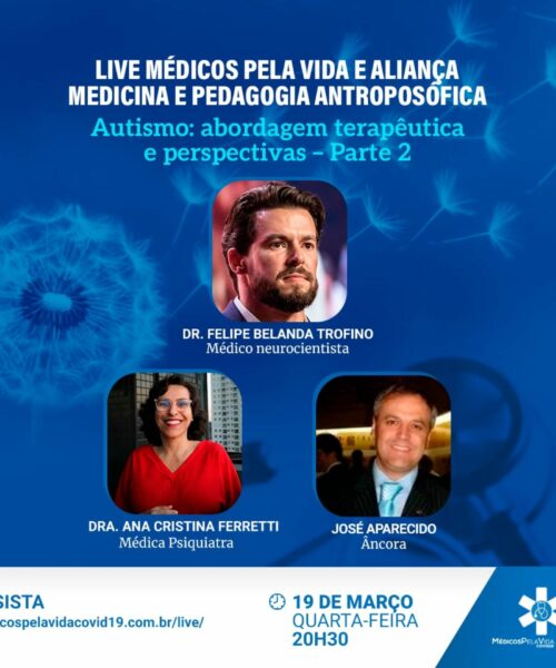 Série especial MPV e AM&PA de quarta feira (19) às 20h30, debate o Autismo, Família e Sociedade – Abordagem terapêutica e perspectiva – Parte 2