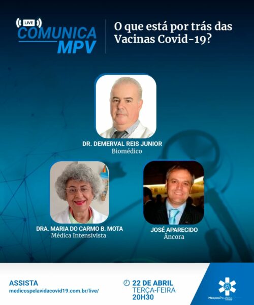 A 146ª Live Comunica MPV de terça-feira dia (22), às 20h30,  traz para o debate as plataformas de fabricação dos inóculos nocivos, erroneamente chamados de vacinas covid – Genoma