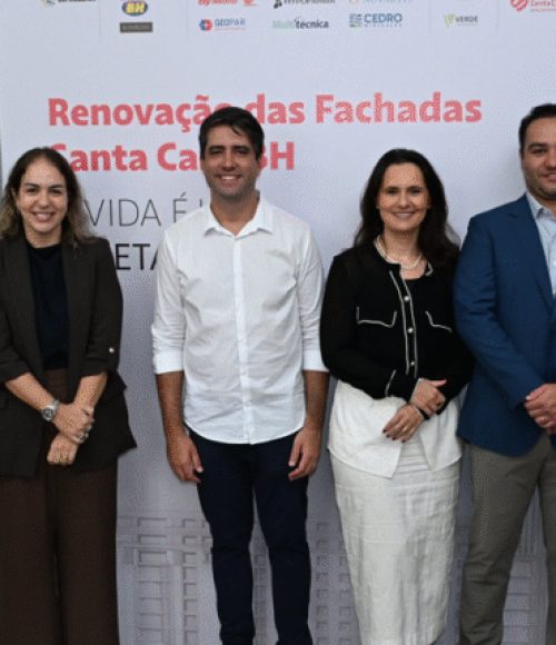 FIEMG participa de apresentação da restauração da fachada da Santa Casa BH e anuncia novos investimentos para a instituição 