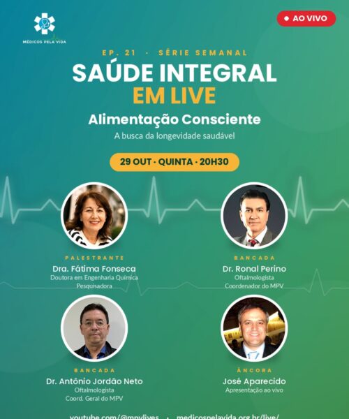 Live MPV e Aliança Antroposófica – Quarta-feira (28/10) às 20h30. “A Humanidade em risco: Quais são os limites da interação Homeme IA?” Professor Luiz Antônio Peixoto Vale e a Dra. Ana Cristina M. Ferretti.